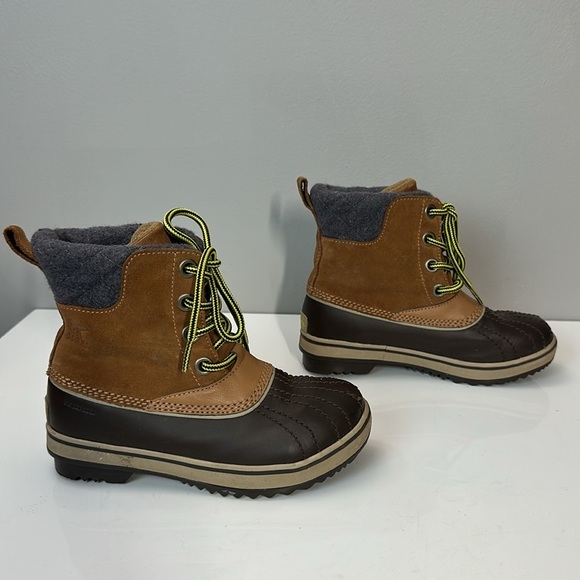 Sorel Slimpack ll Brown Winter Boots Size 2 - Picture 2 of 16